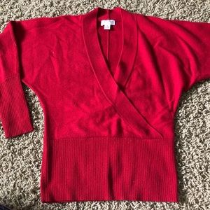 Brick red Loft cashmere sweater. Size small.